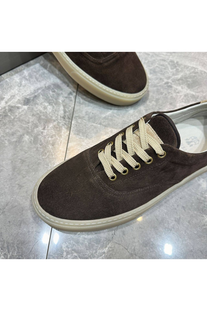 Brunеllо Сuсinеlli Замшевые кеды Sail low-top - Brown