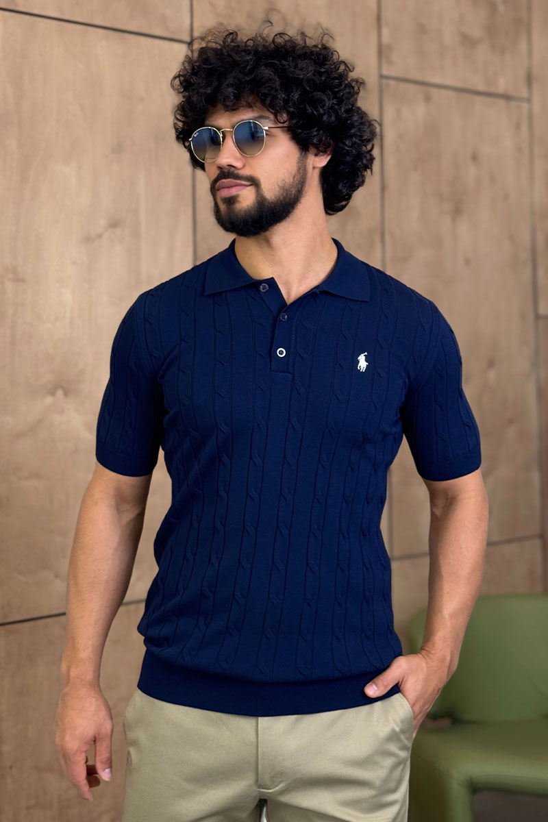 Polo Ralph Lauren Мужское тёмно-синее поло 