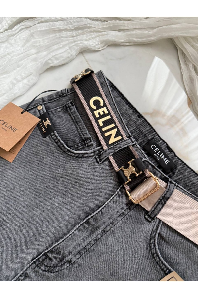 Celine Женские синие джинсы Slouchy