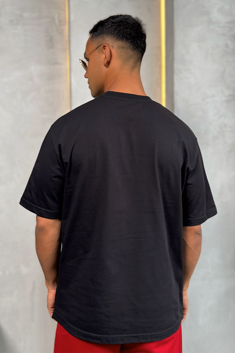 Balenciaga Чёрная оверсайз футболка