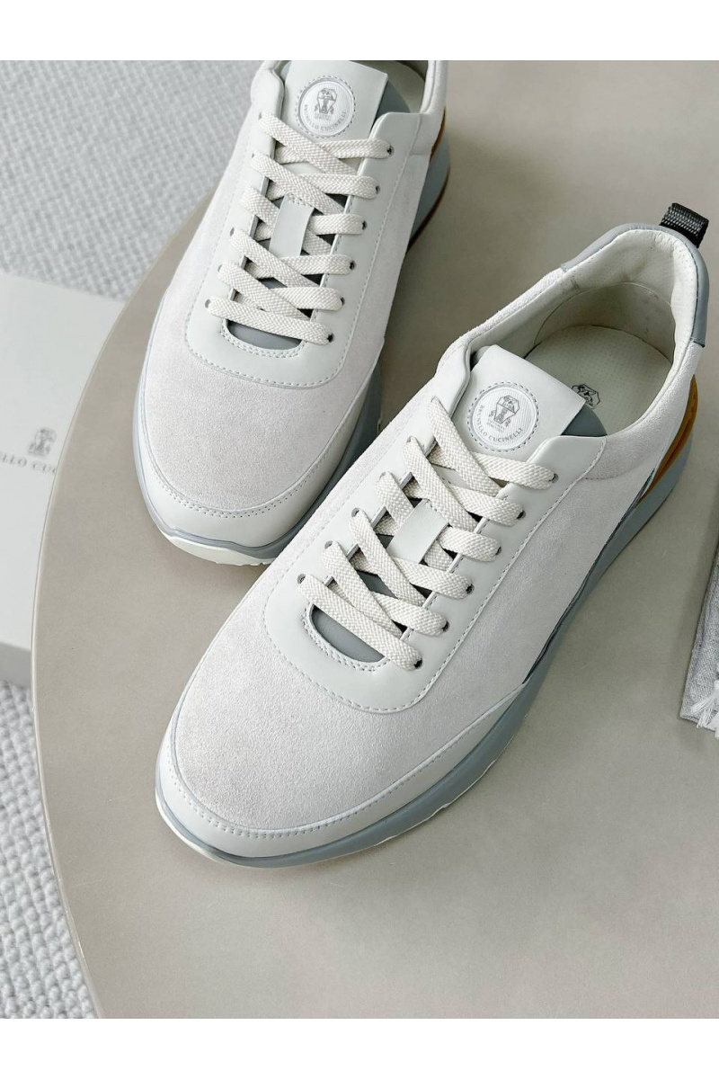 Brunеllо Сuсinеlli Замшевые кроссовки Premium - White