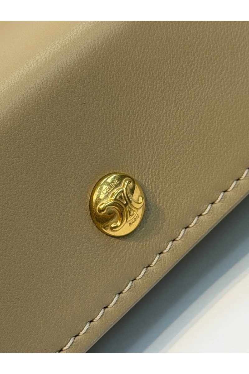 Celine Кожаная сумка Trio Flap premium 22.5x13x3.5 см