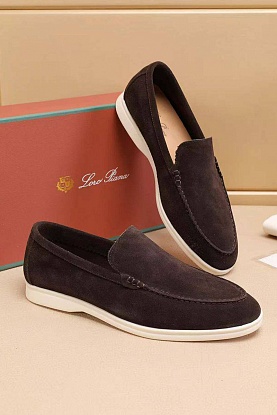 Мужские замшевые лоферы Summer Walk - Brown