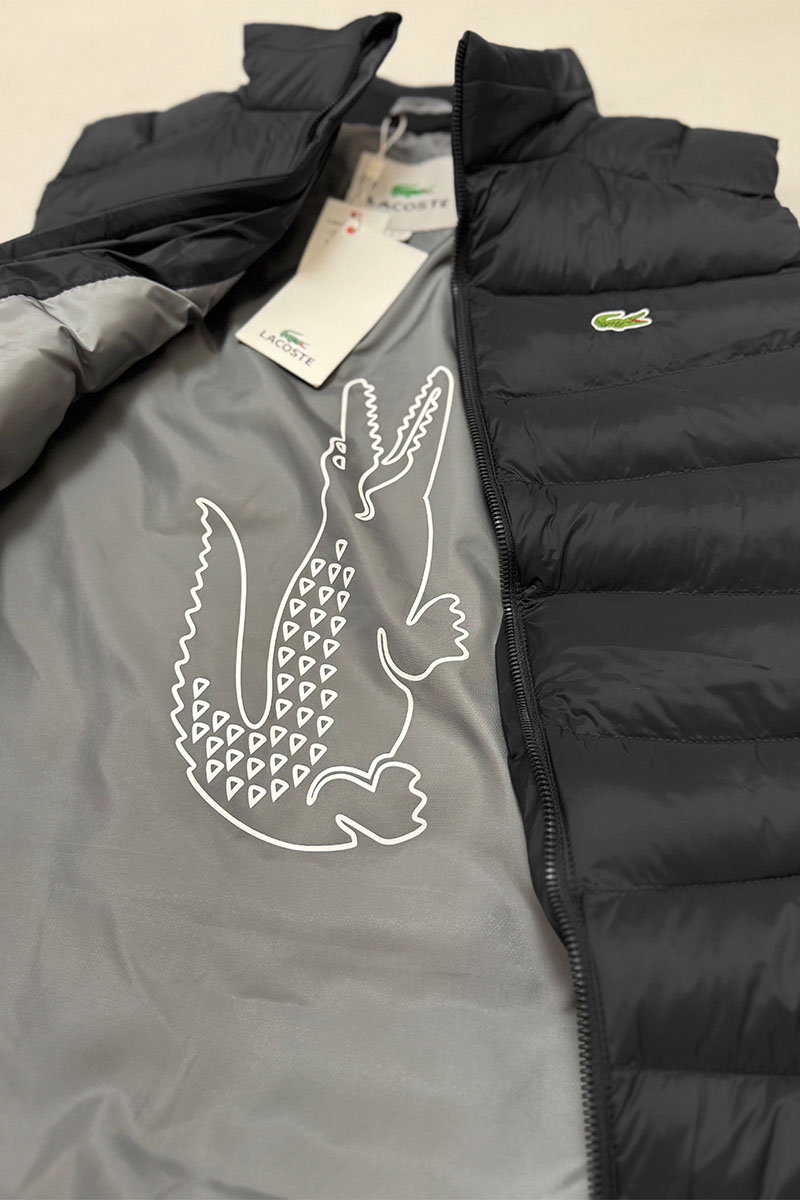 Lacoste Мужской жилет цвета антрацит 