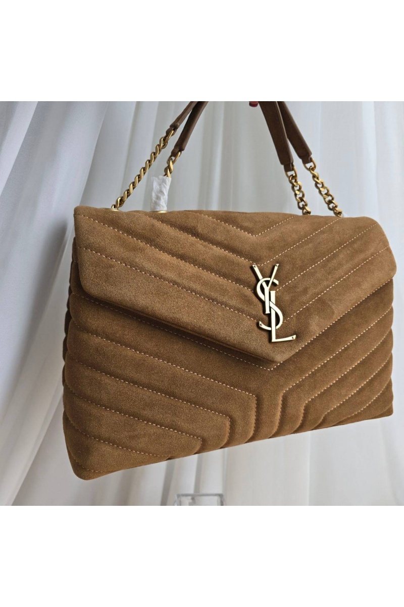 Yves Saint Laurent Замшевая сумка 32x23 см
