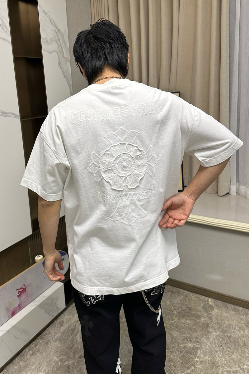 Designer Clothing Белая оверсайз футболка Gothic logo 