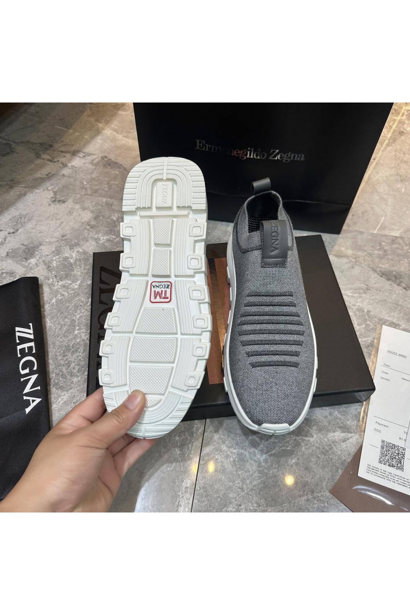 Zegna Мужские текстильные кроссовки