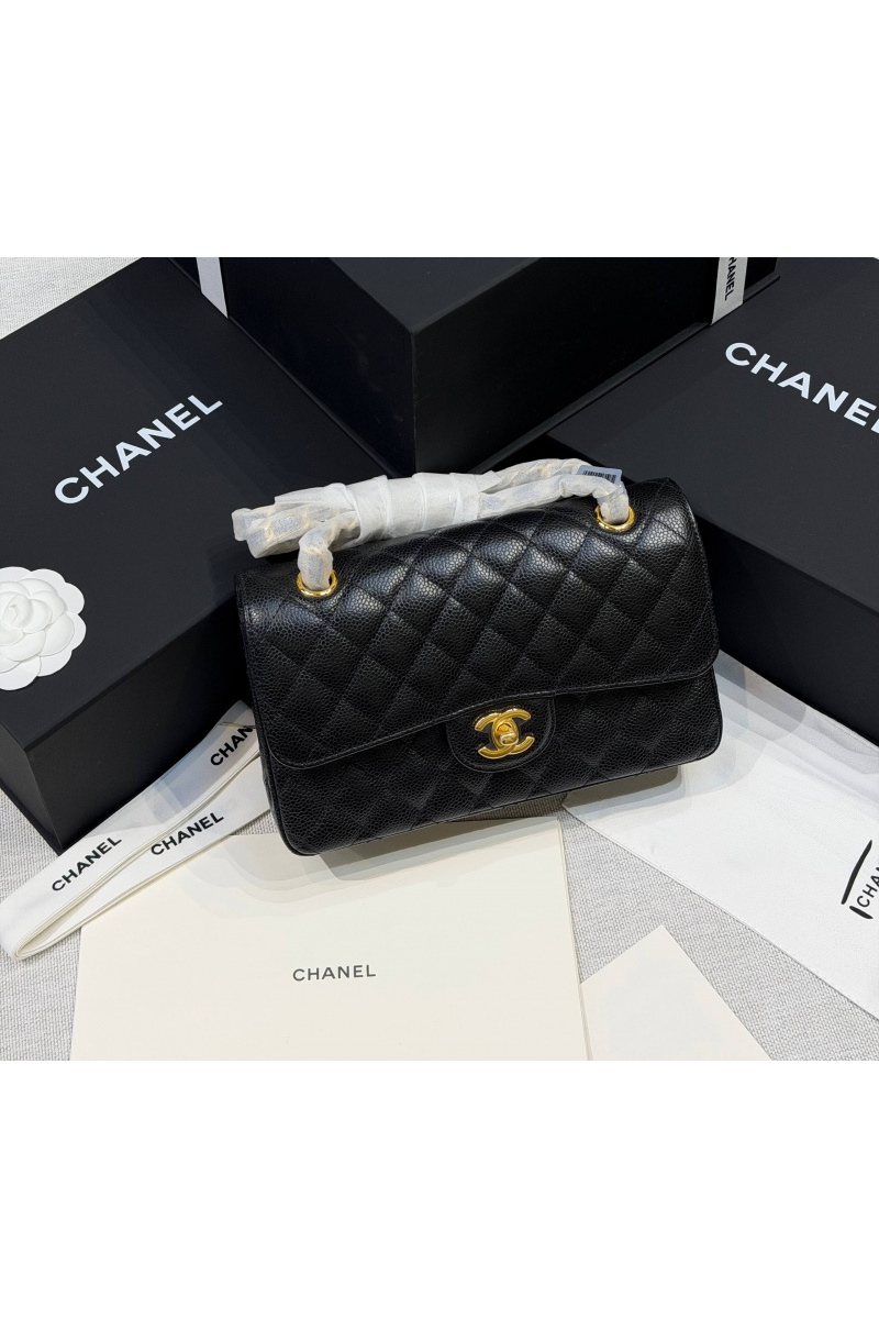 Chаnеl Кожаная сумка Classic Flap premium 23x14x6 см (7 расцветок)