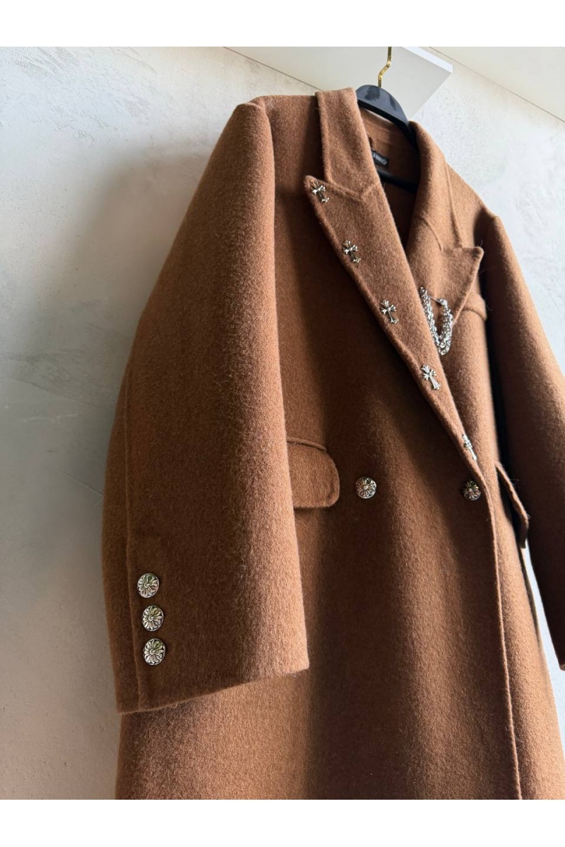 Chrome Hearts Женское шерстяное пальто premium