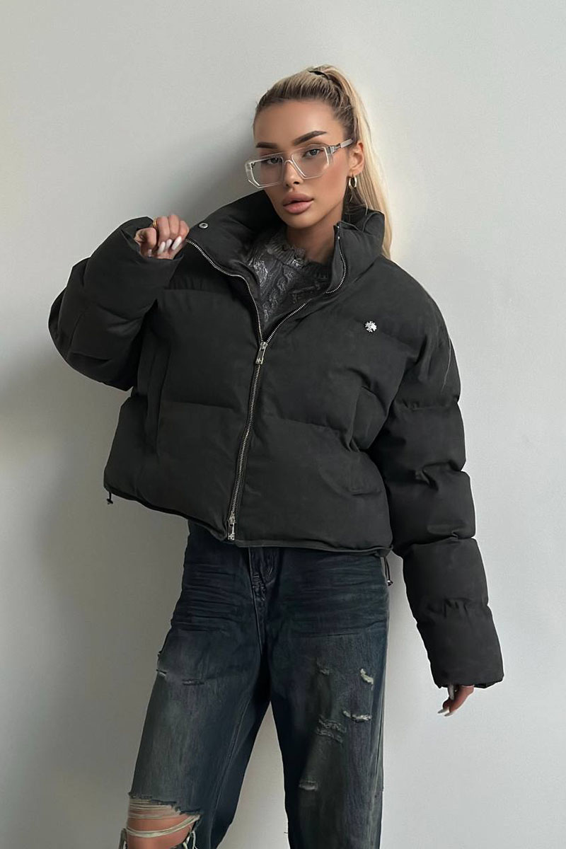 Chrome Hearts Женская чёрная куртка 