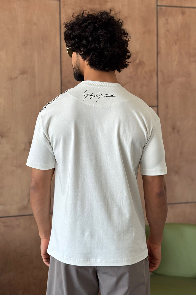 Y-3 Yohji Yamamoto Мужская белая футболка 