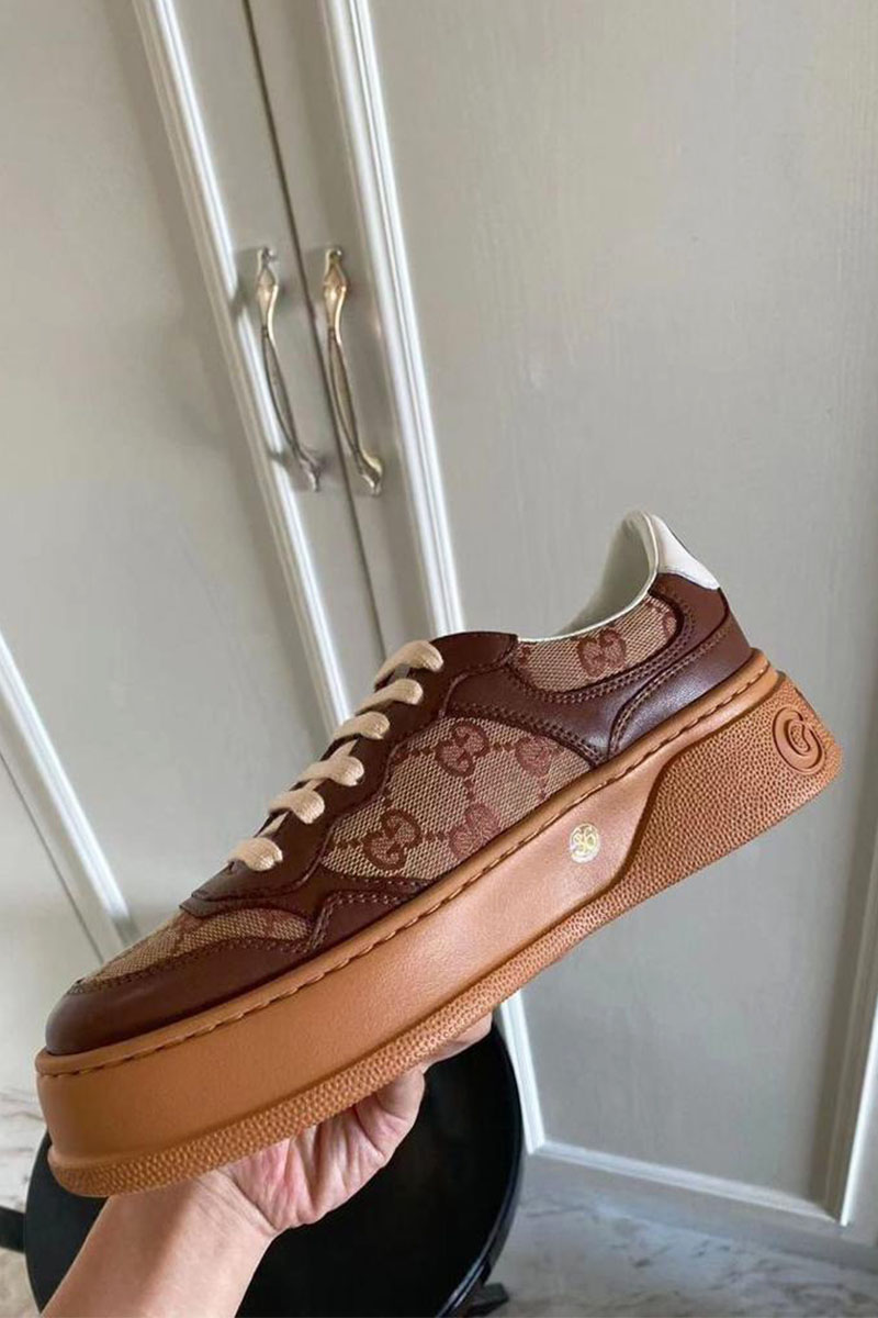 Gucci Мужские бежевые кроссовки