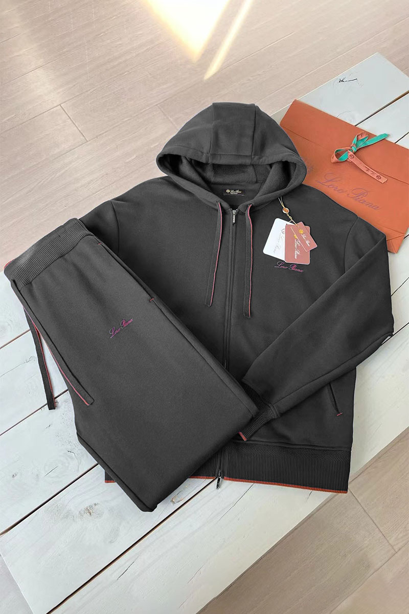 Loro Piana Спортивные штаны Premium signature logo - Grey