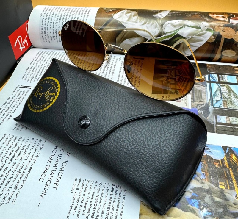 Ray-Ban Солнцезащитные очки Oval Metal - Brown