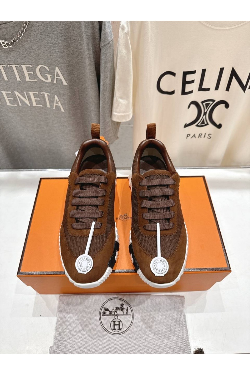 Hermes Женские кроссовки Bouncing  premium - Brown