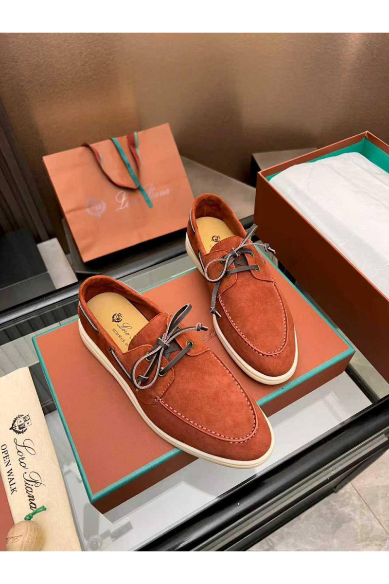 Loro Piana Женские замшевые лоферы premium