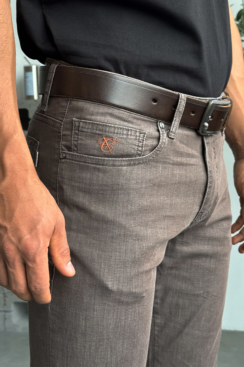  Мужские джинсы regular fit - Brown