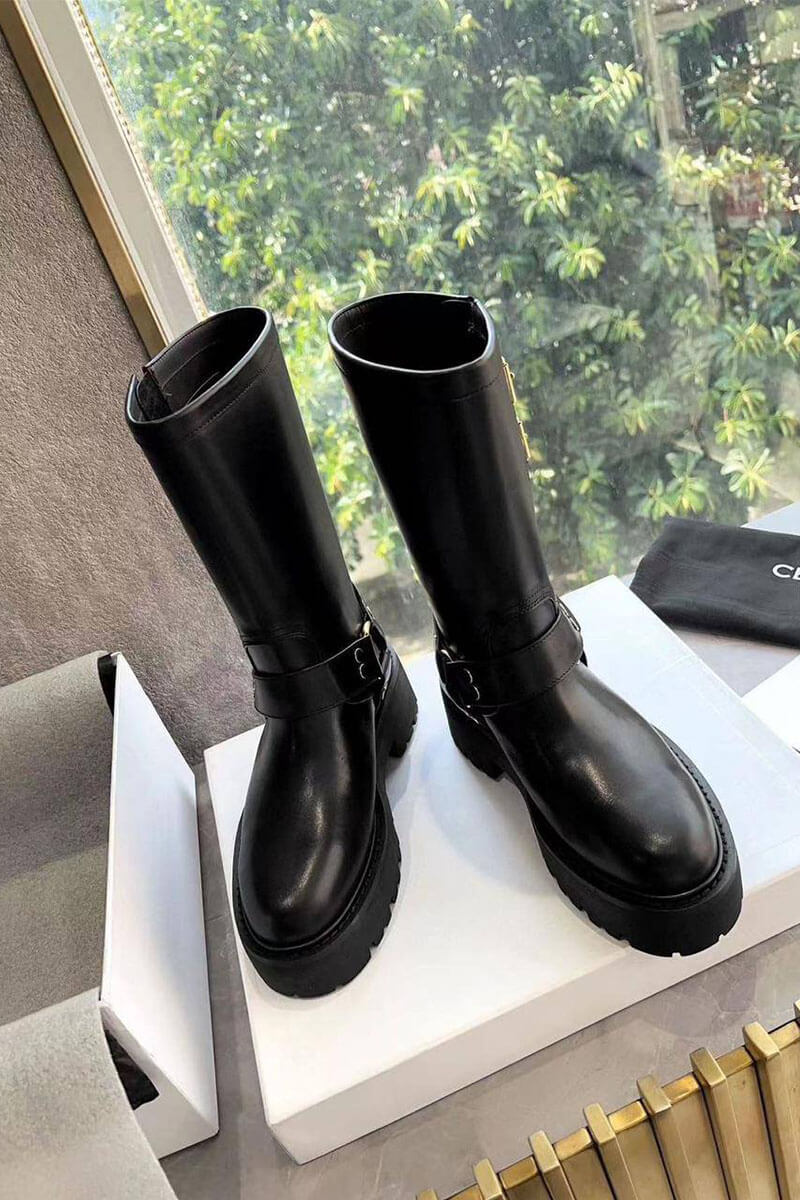 Celine Женские сапоги из кожи 