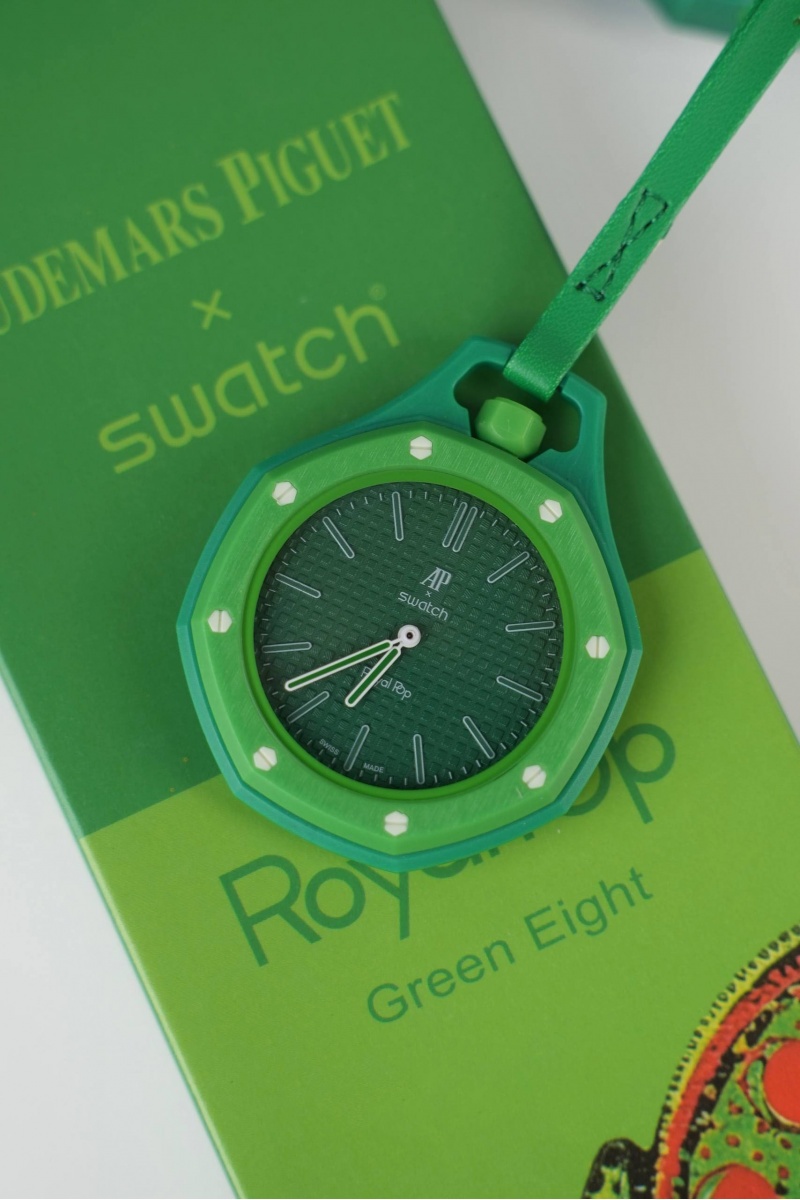 Designer Clothing Часы Audemars Piguet x Swatch "Royal Pop" Green Eight premium