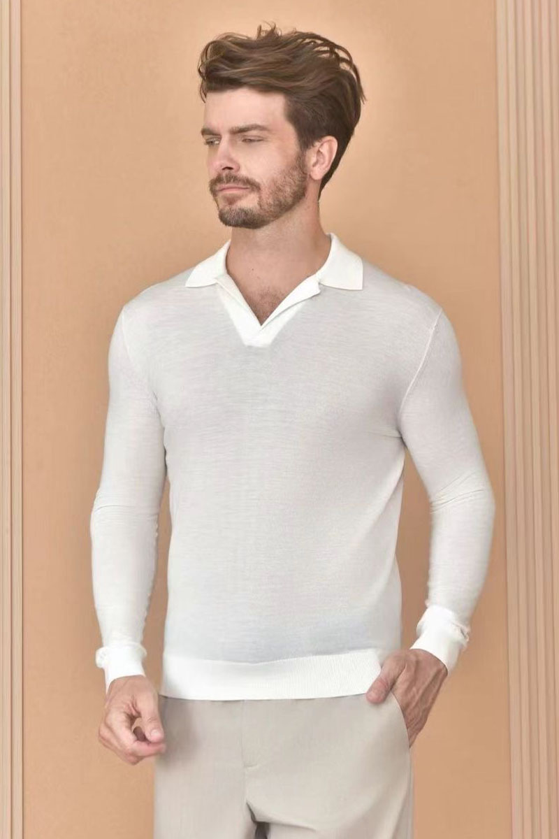 Loro Piana Поло с длинным рукавом Premium - Beige