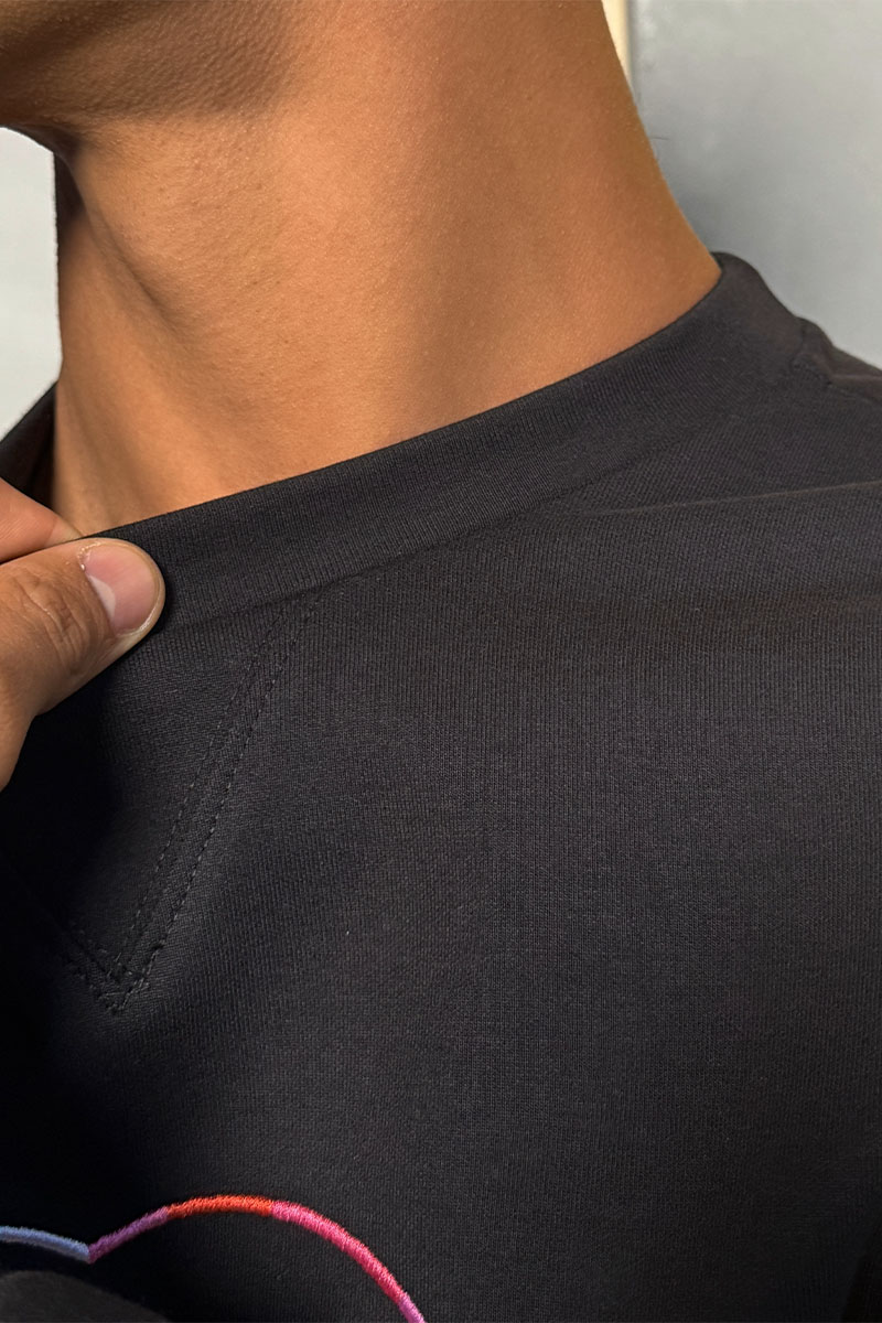 Dоlсе & Gаbbаnа Чёрный мужской свитшот multicolor logo