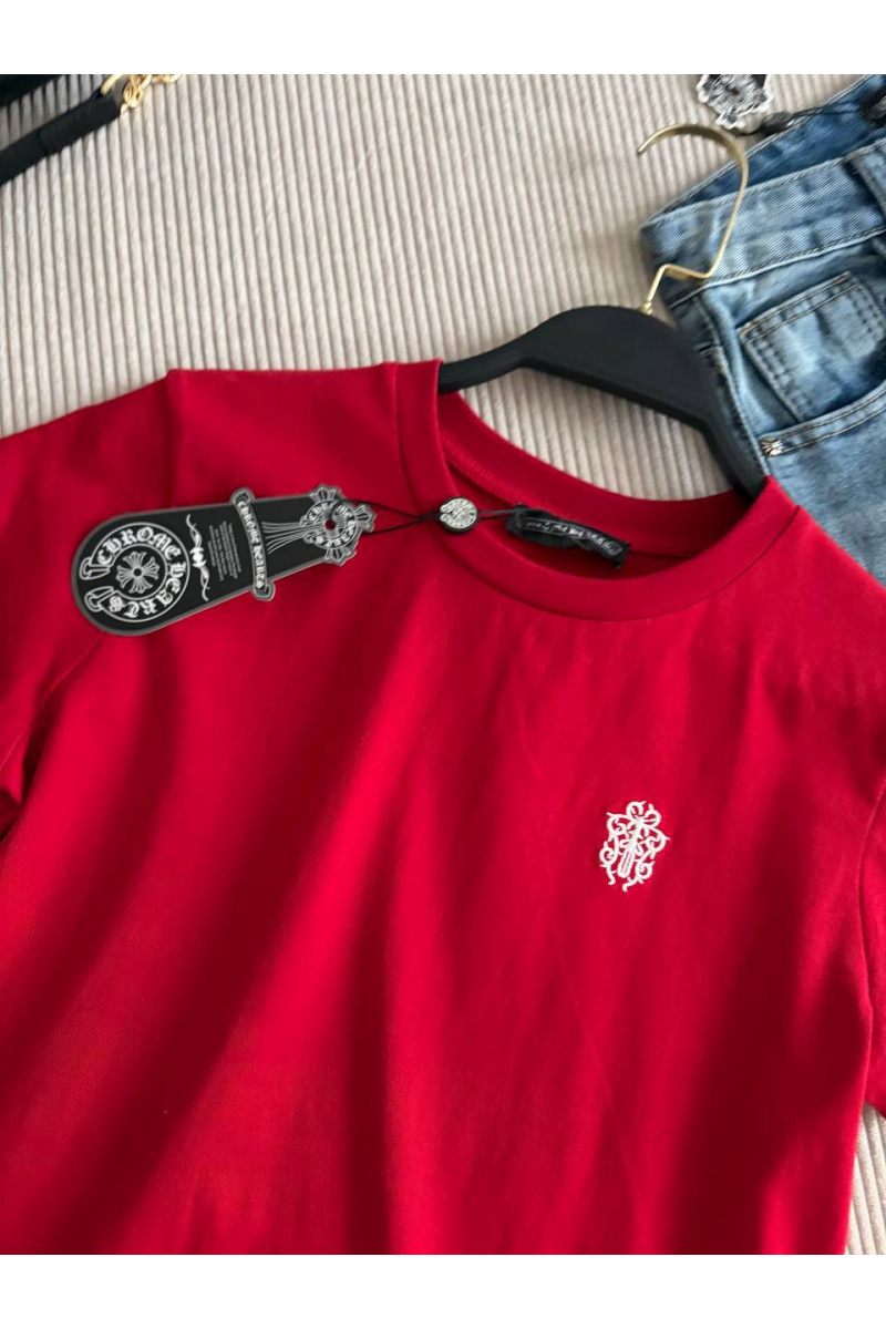 Chrome Hearts Женская красная футболка premium