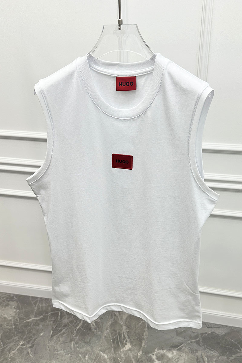 Hugо Воss Белая майка Dankto classic badge