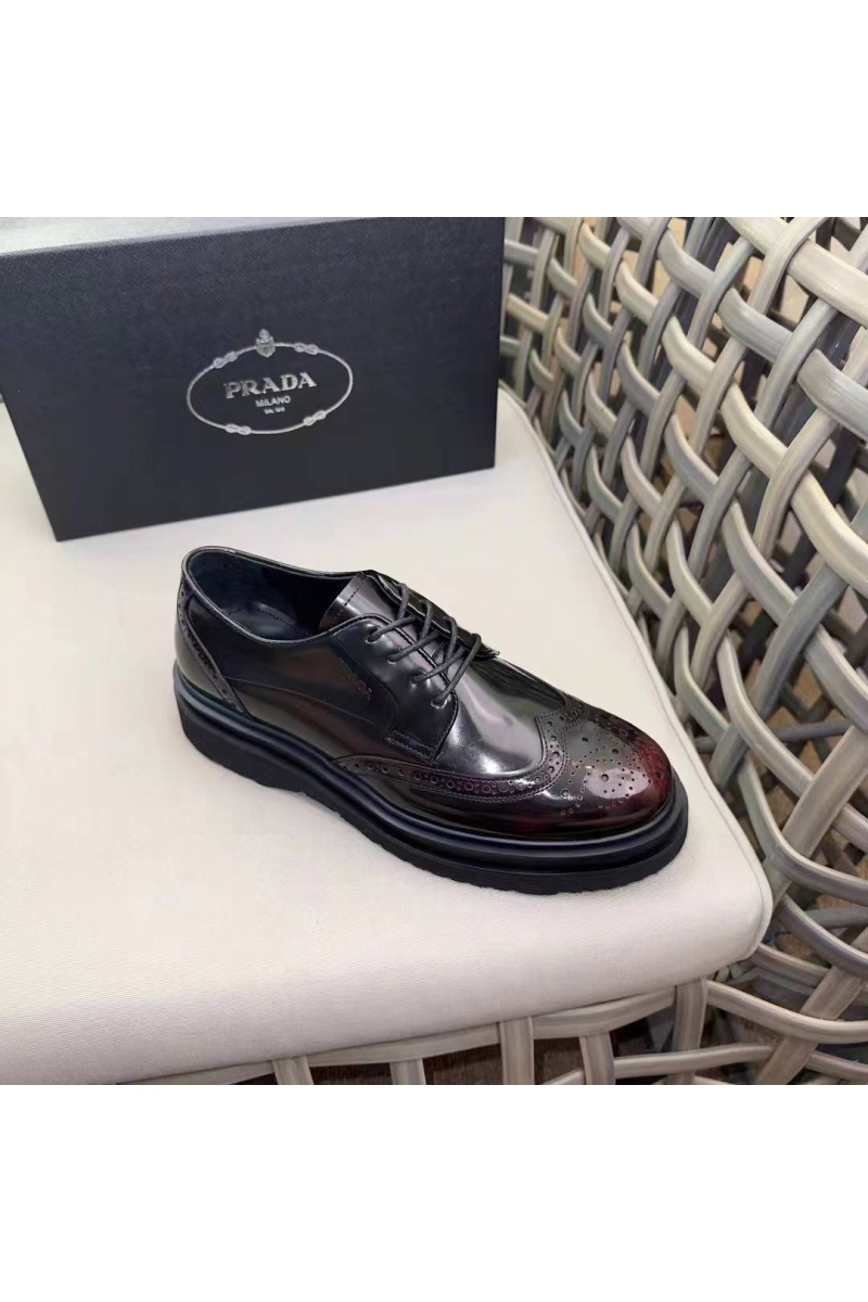 Prada Лакированные ботинки premium - Black / Brown