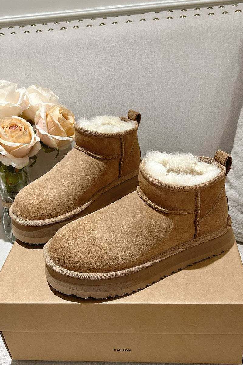 UGG Женские ботинки Classic Ultra Mini Platform - Chestnut