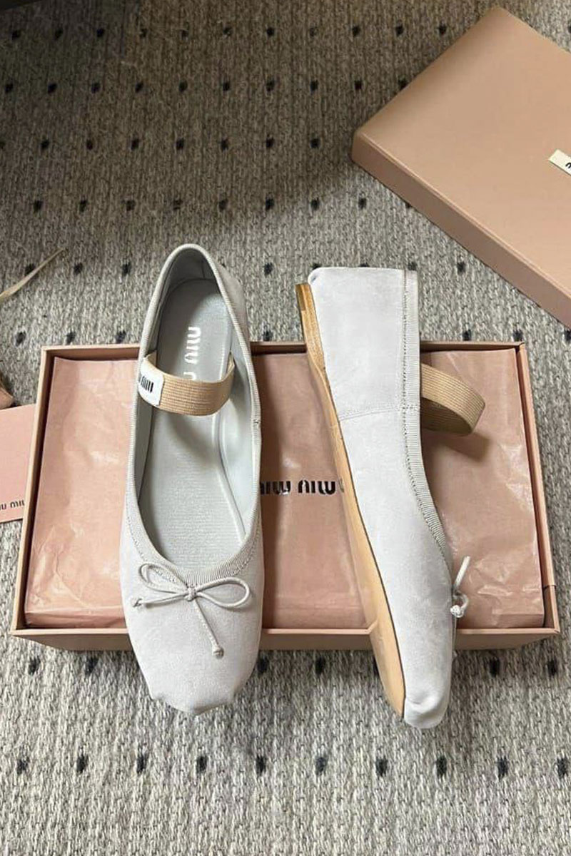 MIU MIU Женские замшевые балетки premium