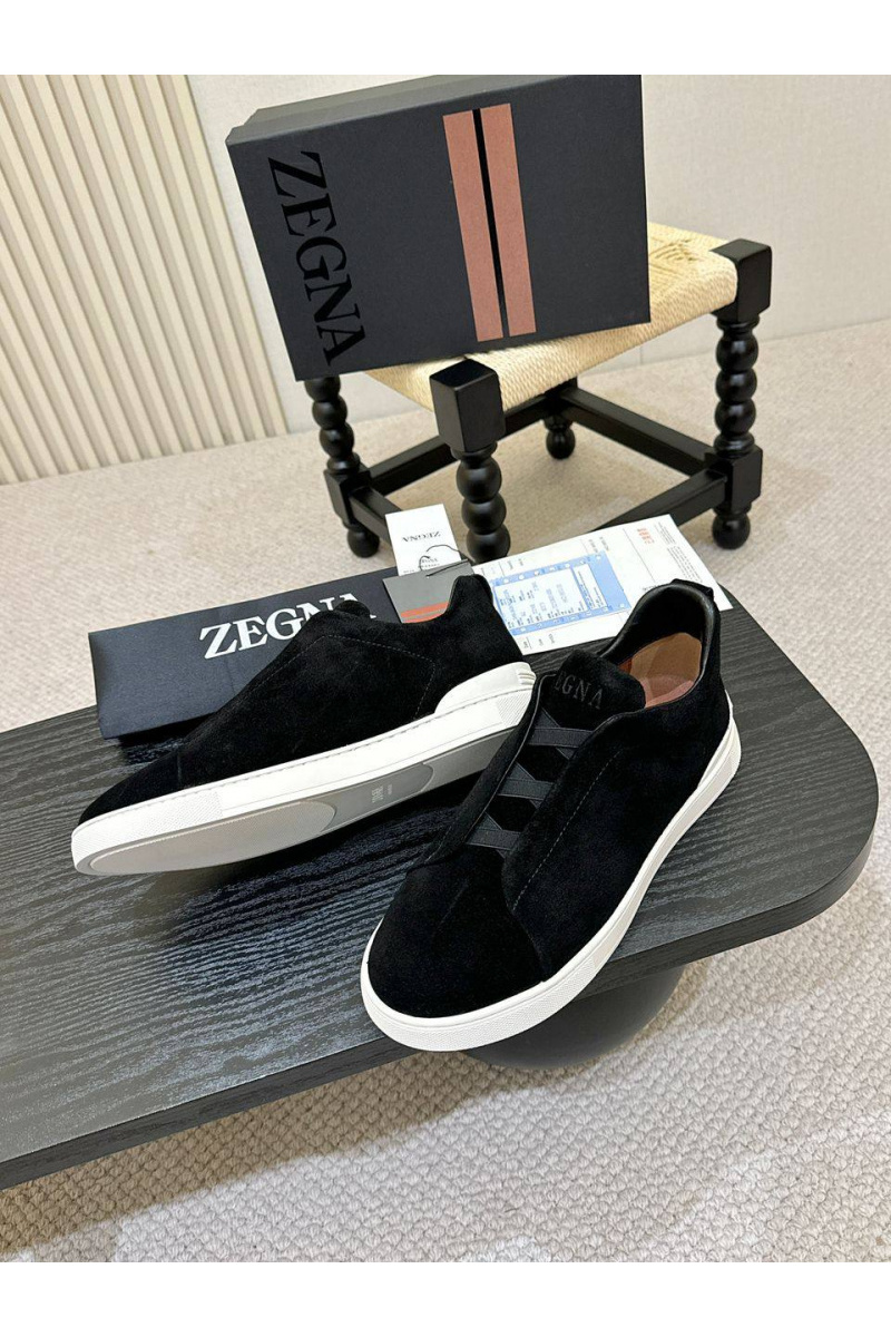 Zegna Мужские кроссовки Triple Stitch - Black