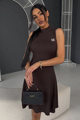 Женское платье premium - Brown