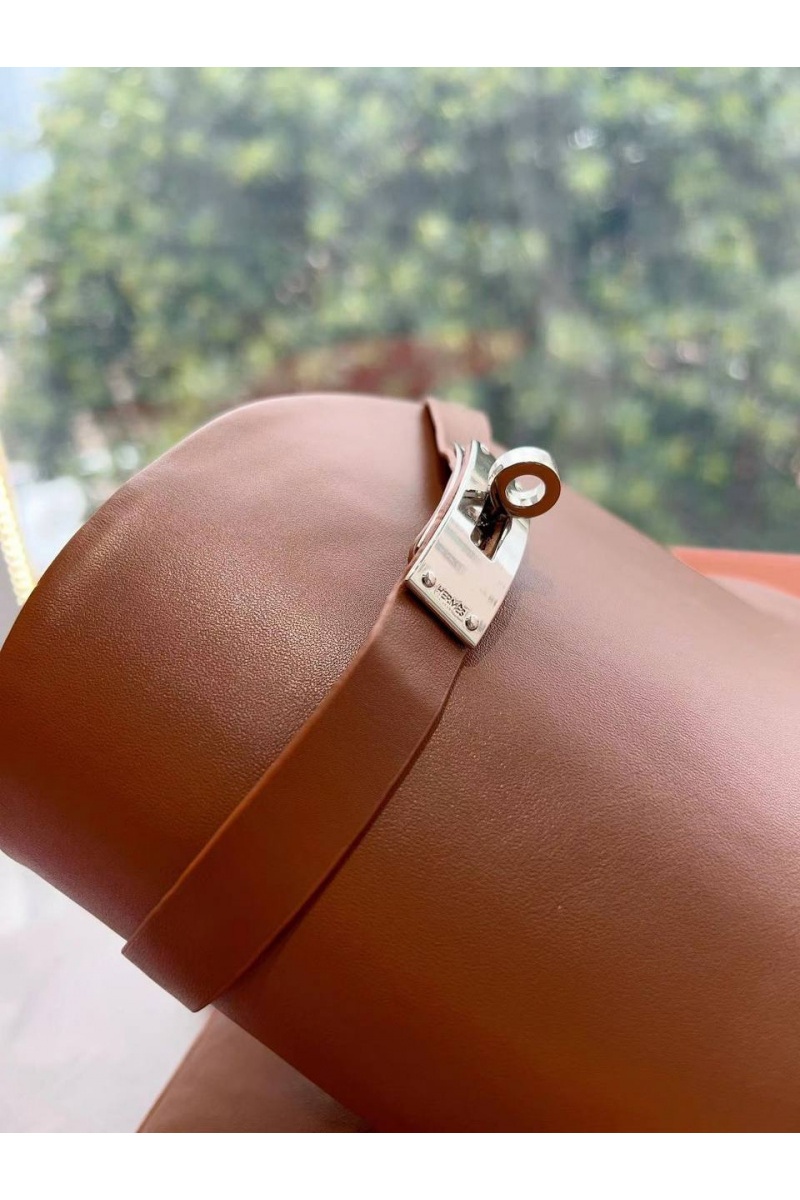 Hermes Женские кожаные сапоги Premium - Brown
