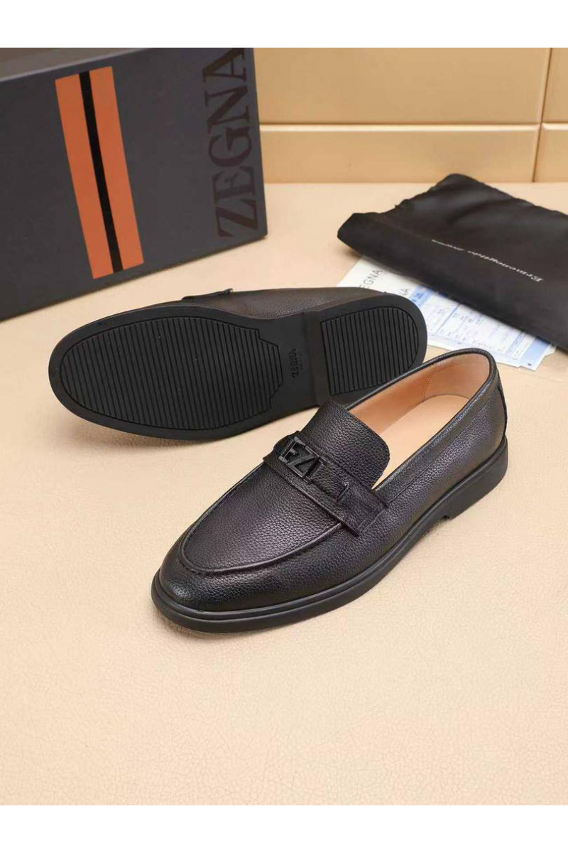 Zegna Мужские кожаные лоферы