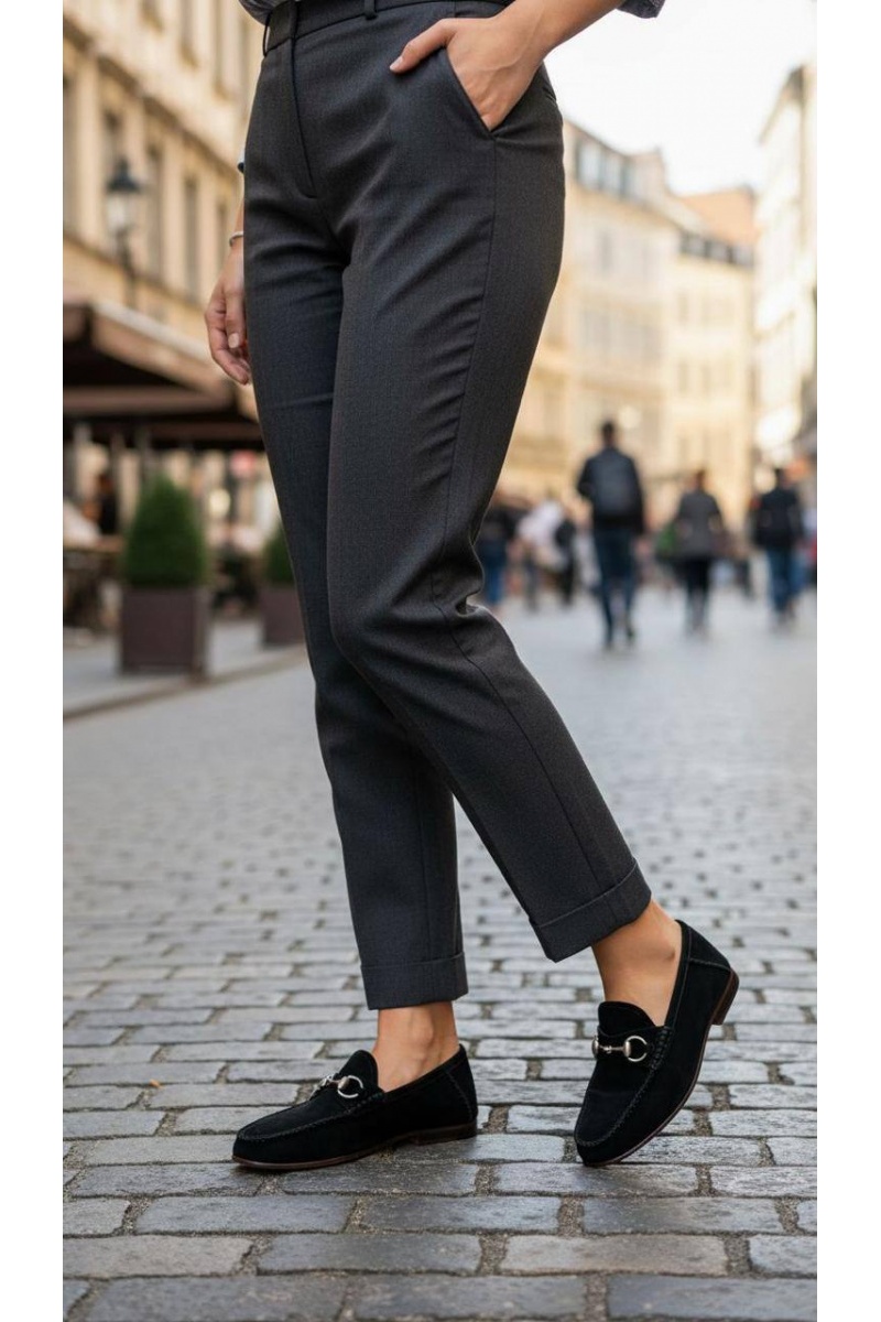 Gucci Женские замшевые лоферы GG premium