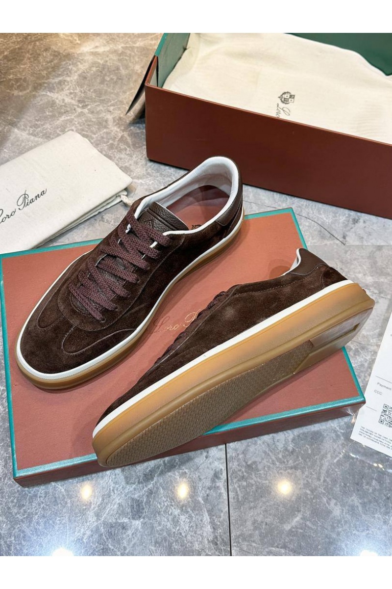 Loro Piana Мужские замшевые кроссовки Tennis Walk