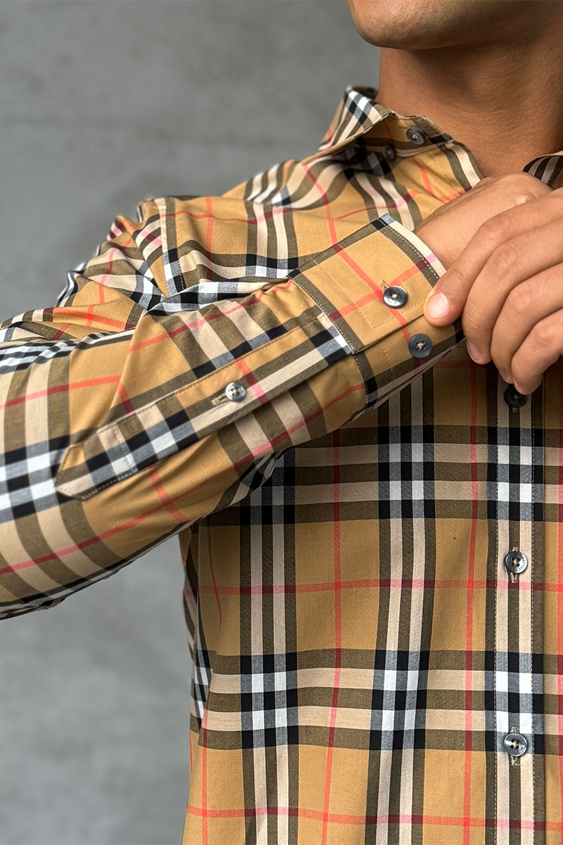 Burberry Классическая бежевая рубашка