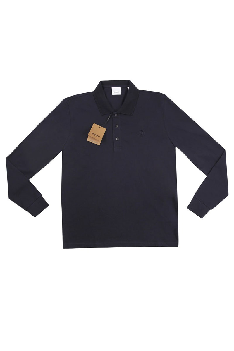 Burberry Поло с длинным рукавом TB logo - Dark Blue