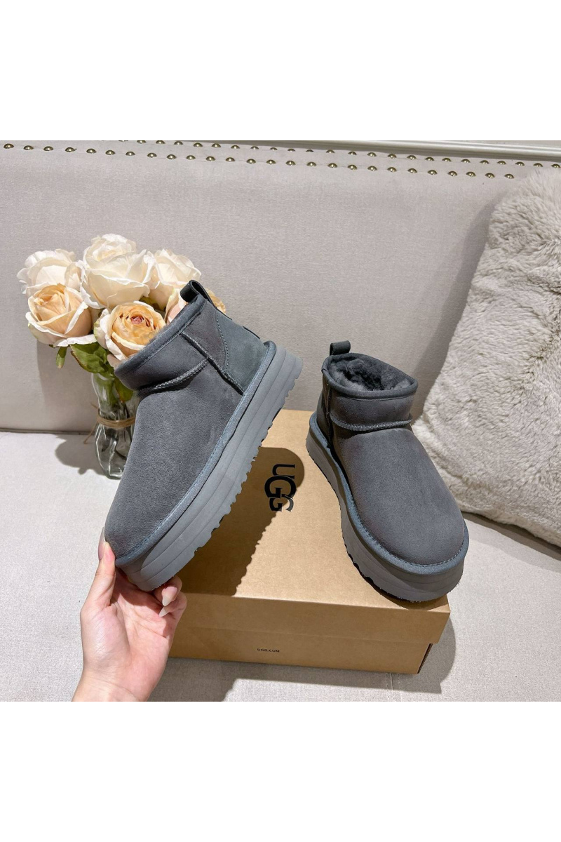 UGG Женские ботинки Classic Ultra Mini Platform - Grey