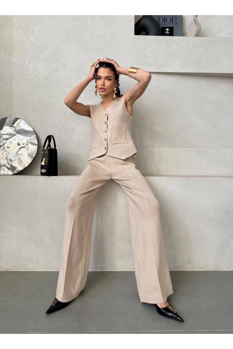Schiaparelli Женский бежевый костюм premium