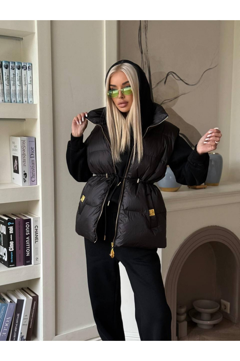 Schiaparelli Женский костюм тройка на флисе premium - Black