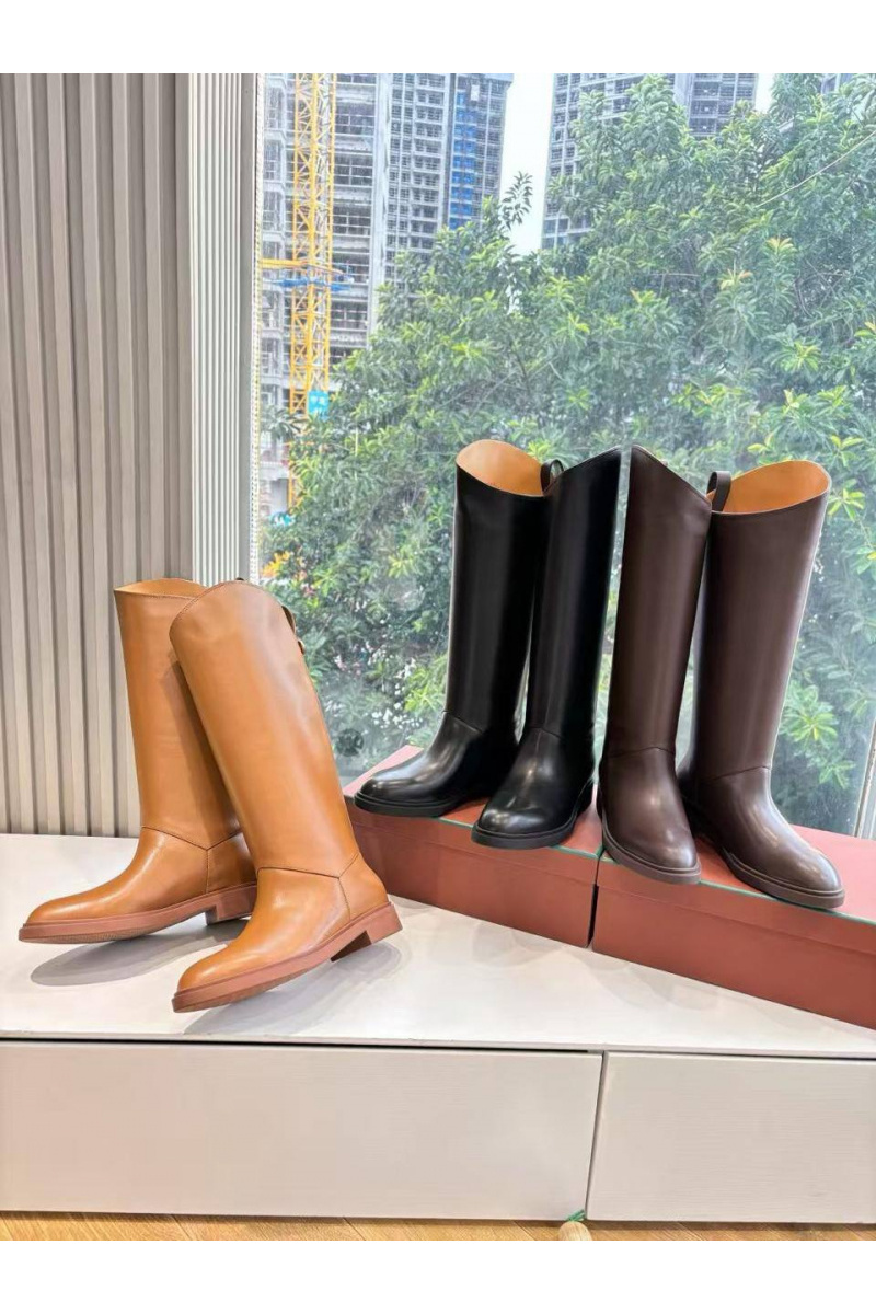 Loro Piana Женские кожаные сапоги premium - Brown