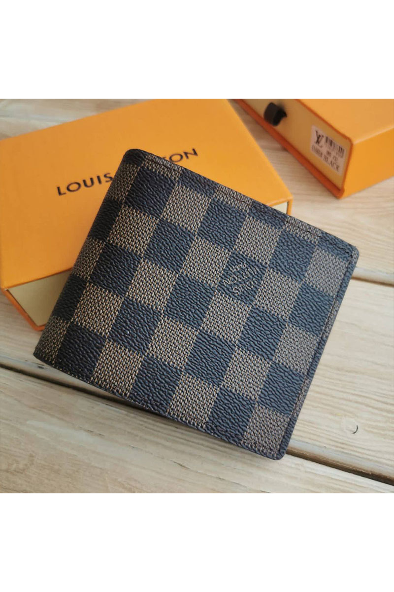 Lоuis Vuittоn Кожаный кошелёк Marco Damier 11x9.5 см