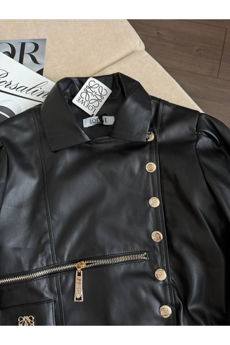 Loewe Женская кожаная куртка premium - Black