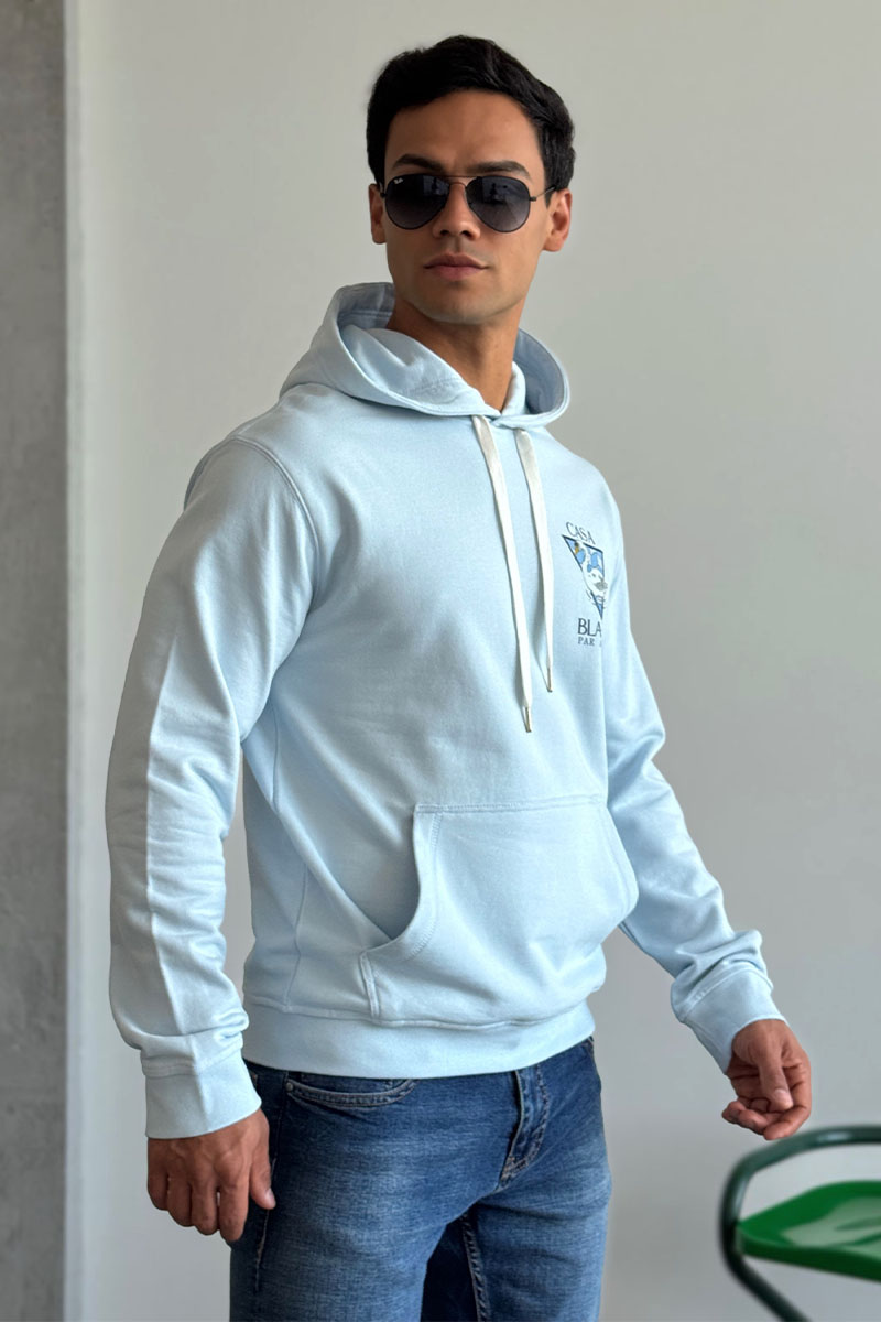 Casablanca Мужское голубое худи Par Avion