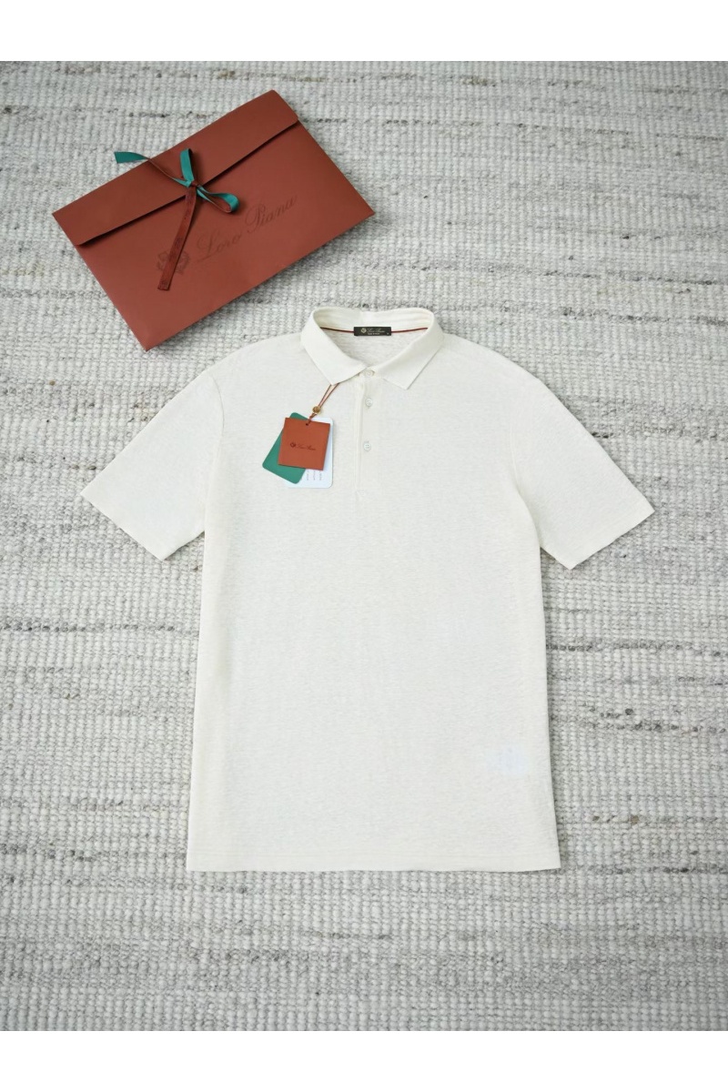 Loro Piana Мужское бежевое поло premium
