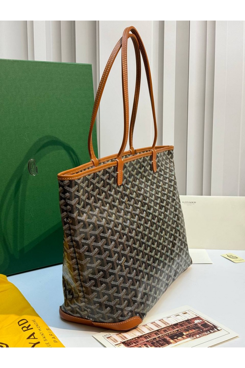 Designer Clothing Кожаная сумка Goyard Artois premium 31x24x15 см