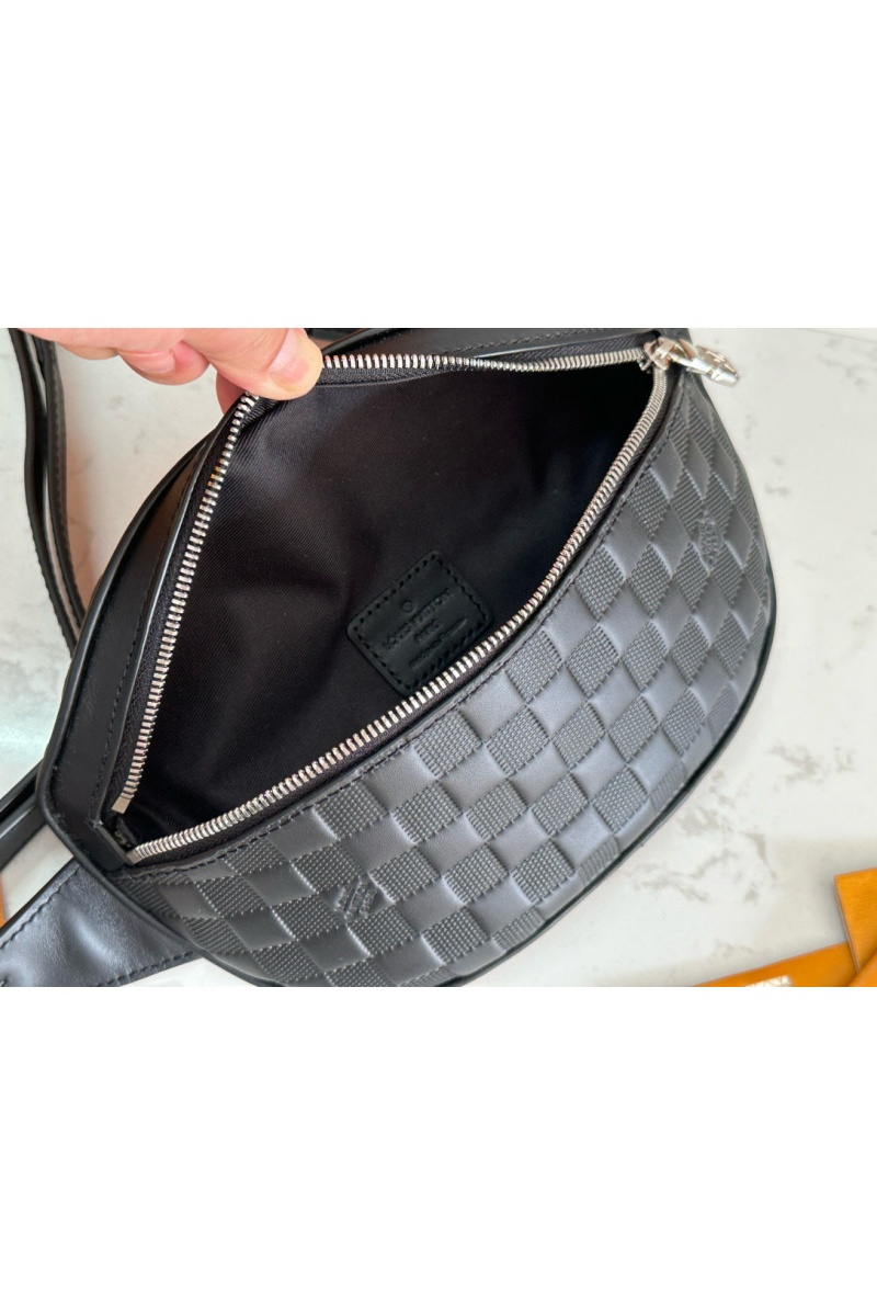 Lоuis Vuittоn Кожаная сумка на пояс Damier Infini Premium 26x13x7 см