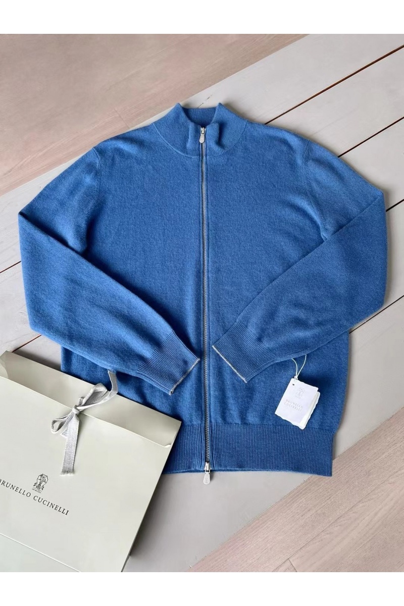 Brunеllо Сuсinеlli Кашемировый свитер Premium - Lake Blue