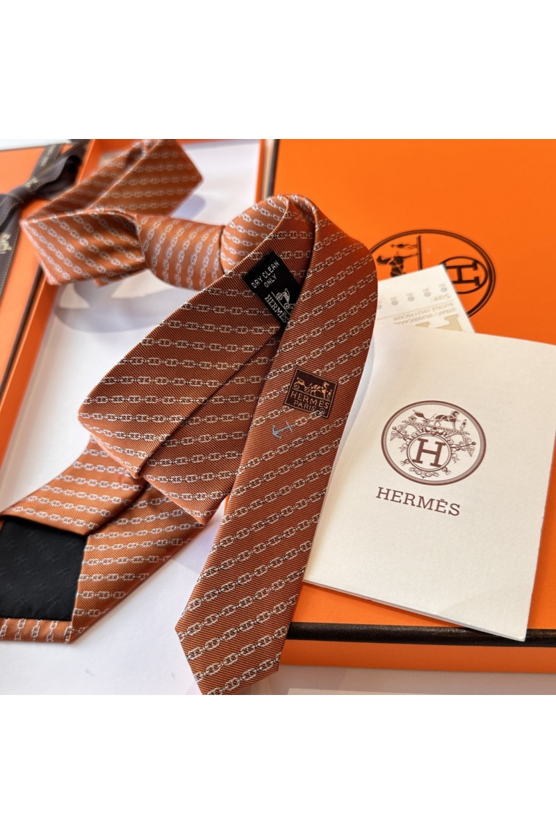 Hermes Галстук Jetez l'Ancre premium - Orange